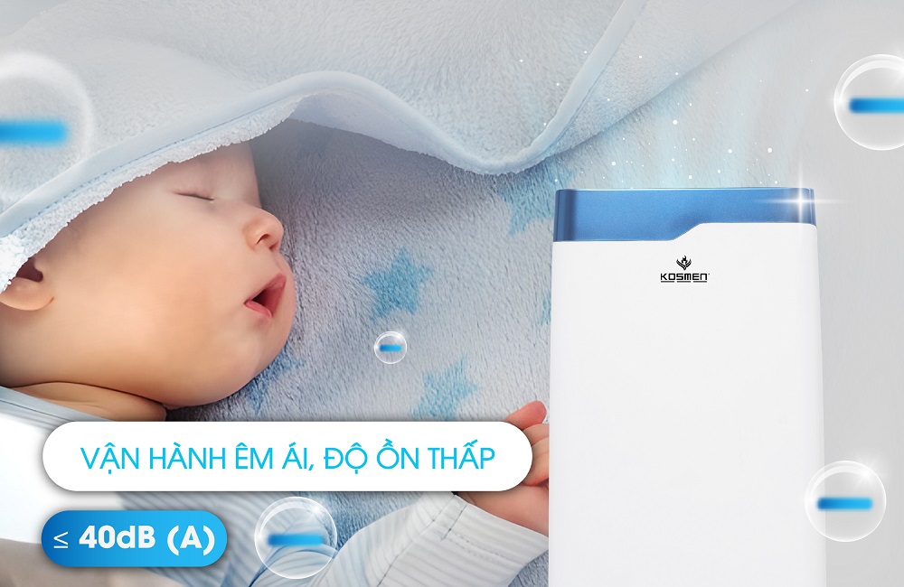 Bé ngủ ngon êm giấc với máy hút ẩm Kosmen KM-20N