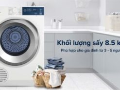 Máy sấy thông hơi Electrolux 8.5 kg EDS854J3WB - Khối lượng sấy 8.5 kg