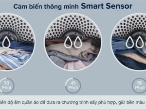 Máy sấy thông hơi Electrolux 8.5 kg EDS854J3WB - Cảm biến thông minh Smart Sensor
