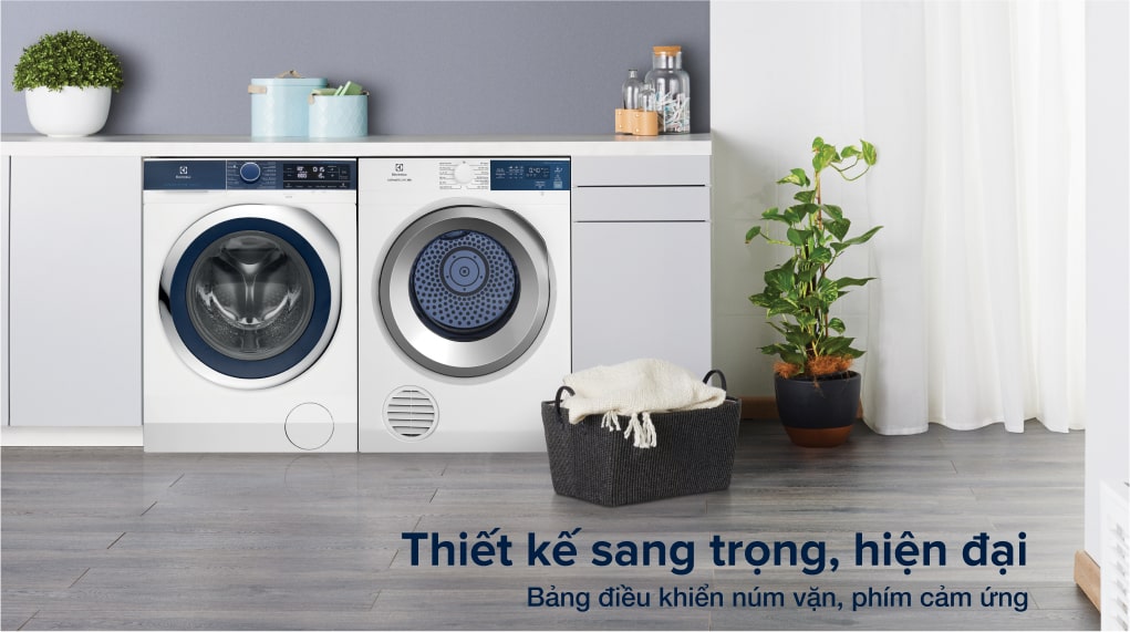 Máy sấy thông hơi Electrolux 8 kg EDS854J3WB 8 Thiết kế máy sấy thông hơi Electrolux EDS854J3WB