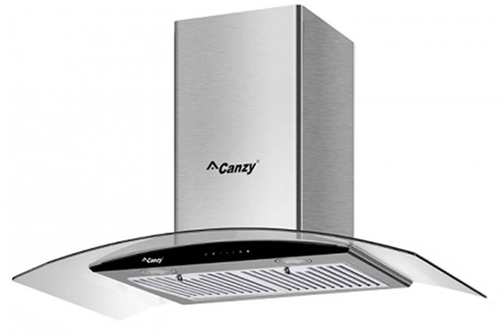 Máy hút mùi kính cong Canzy CZ 90BDS 8 Máy hút mùi kính cong Canzy CZ 90BDS