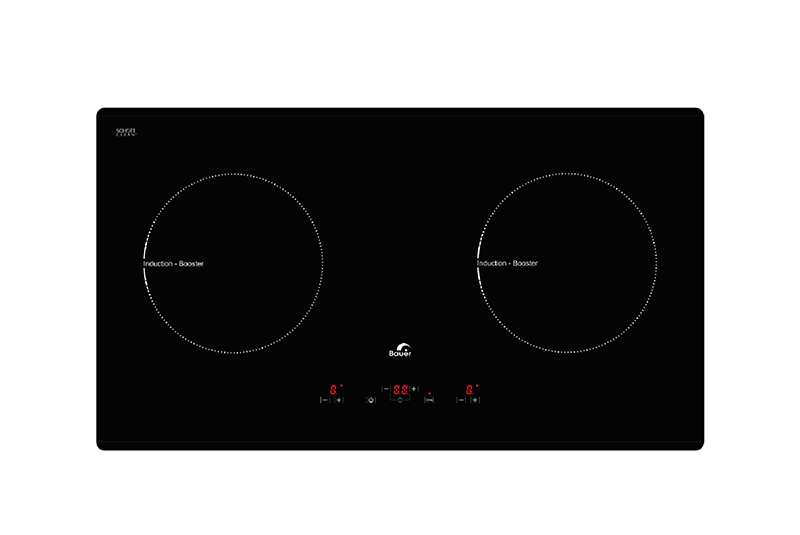 2. Bếp từ 2 vùng nấu Bauer BE 62SS sử dụng mâm từ cao cấp cho hiệu suất đạt tới 90%