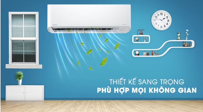 1. Điều hòa Toshiba RAS-H18C3KCVG-V thiết kế tinh tế mang lại vẻ đẹp cho căn phòng