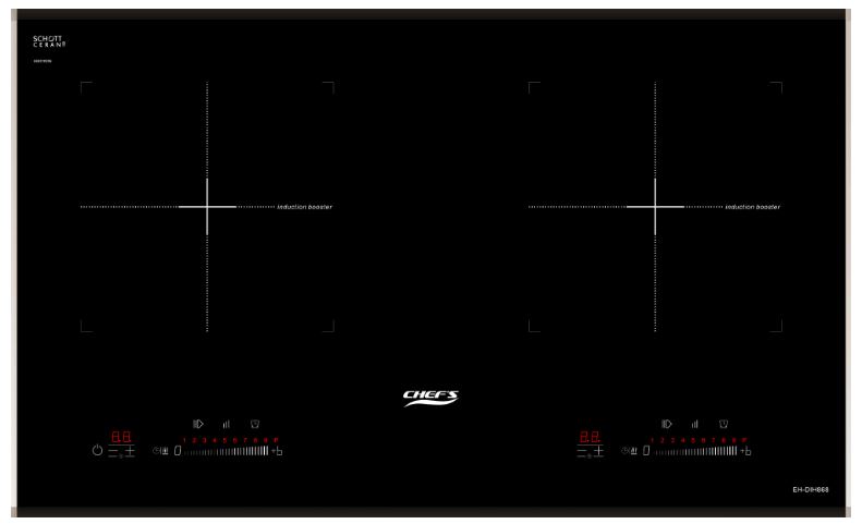 1. Bếp từ đôi Chefs EH-DIH868 là một trọng mẫu bếp từ đôi nhập khẩu nguyên chiếc từ Tây Ban Nha