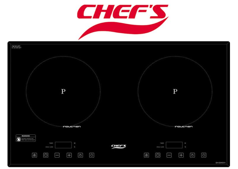 1. Bếp từ Chefs EH DIH890 sử dụng toàn bộ linh kiện của Đức