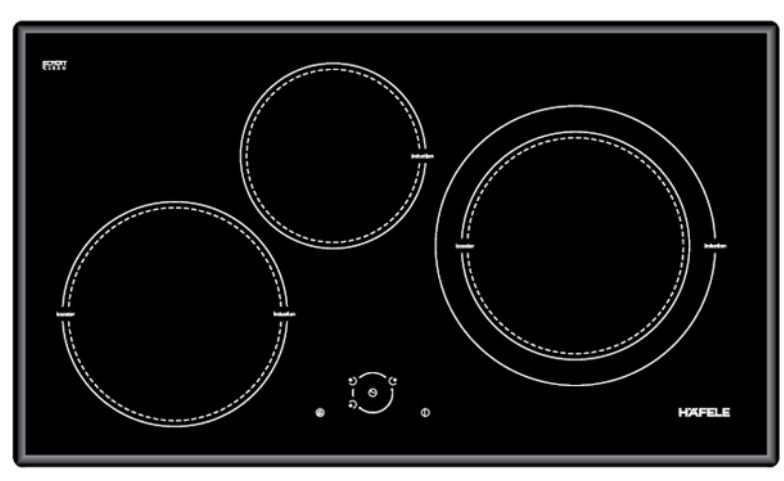 1. Bếp từ Hafele HC-I773C 536.01.835 sử dụng mặt kính Schott Ceran cao cấp