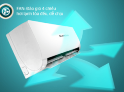 10. SHR-AW12C210 | điều hòa Sunhouse với thiết kế cánh đảo vây tiên tiến thông minh