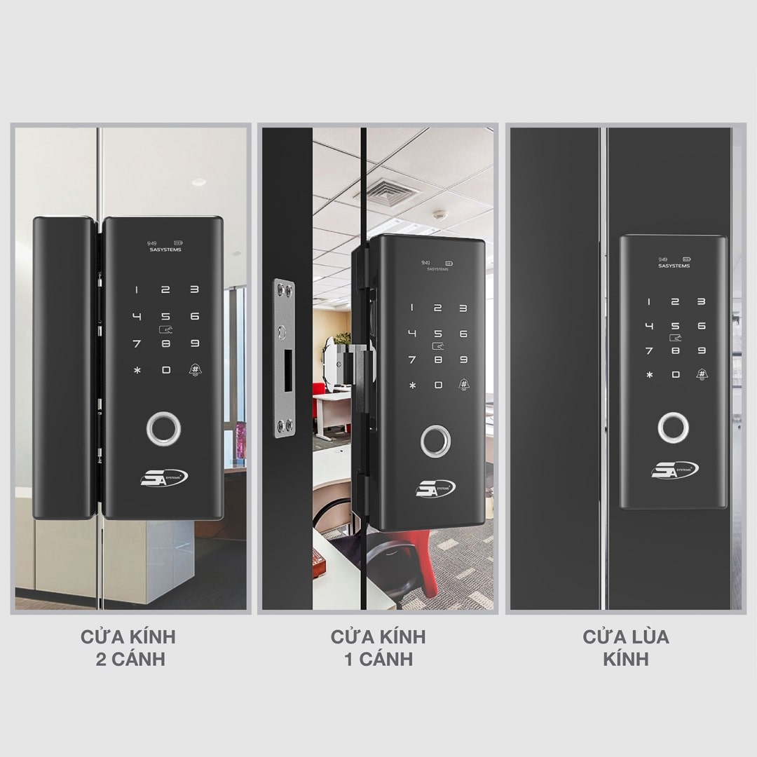 Lắp đặt khoá cửa vân tay 5A G9 PRO thích hợp trên nhiều kiến trúc nhà
