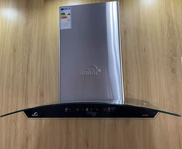 6. Máy hút mùi Bauer BCG70MSC được trang bị động cơ tua bin đôi