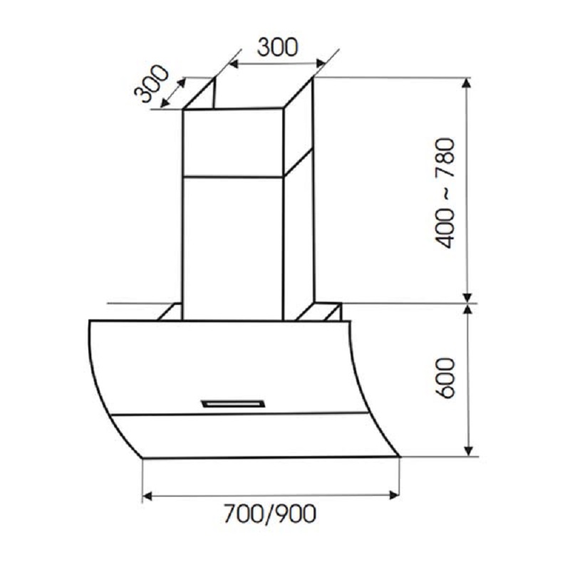1. Thông số kỹ thuật máy hút mùi Faster FS 90CG