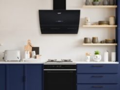 Máy hút mùi kính cong dạng TV cảm ứng - điều khiển từ xa KF-LUX-AT70H-BK