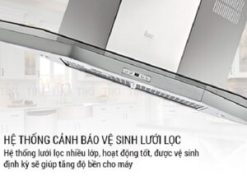5. Hệ thống cảnh báo vệ sinh lưới lọc