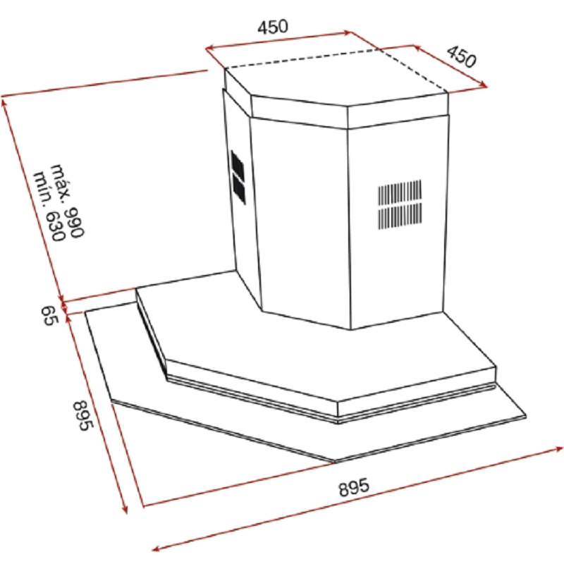 1. Thông số kỹ thuật máy hút mùi TEKA DQ2 985