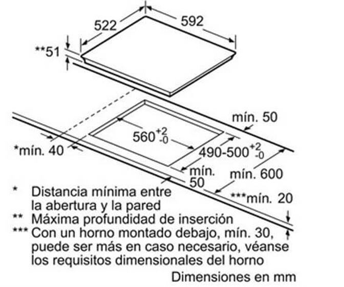 1. Bếp từ Balay 3EB965BU với thiết kế 3 vùng nấu linh hoạt tiện lợi