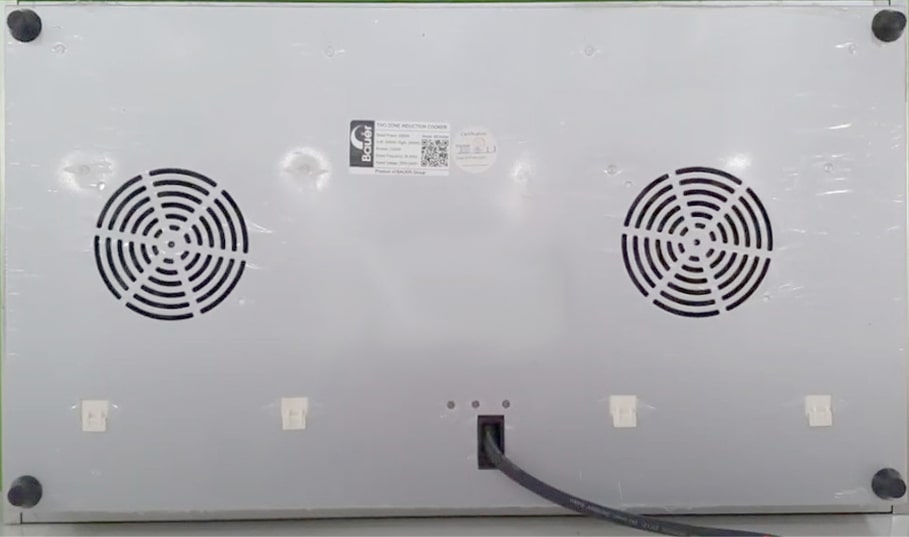 6. Bếp từ Bauer BE366SA khung vỏ chắc chắn và quạt gió công suất lớn