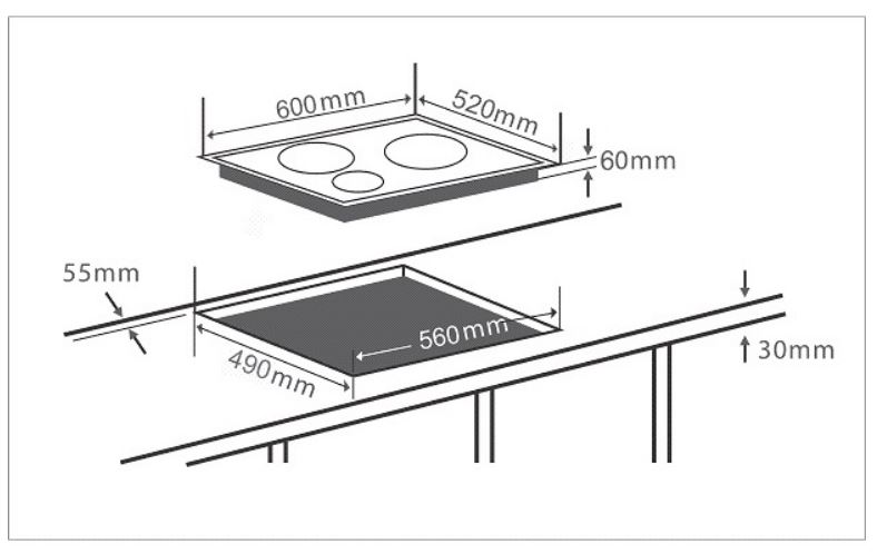 7. Thông tin sản sản phẩm bếp từ Chefs EH-IH555