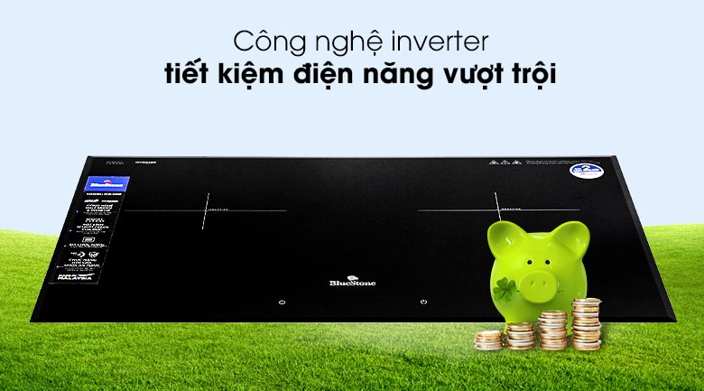 4. Bếp từ Bluestone ICB-6948 tiết kiệm điện tối ưu nhờ công nghệ inverter