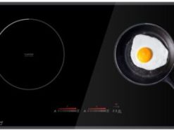 Bếp từ Eurosun EU-T898G gồm 2 vùng nấu với tổng công suất 3700W
