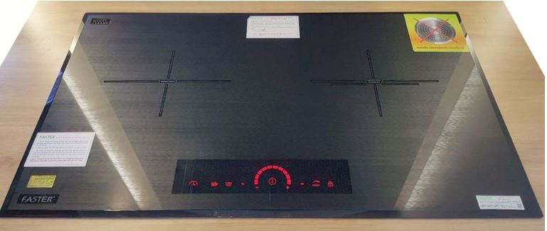 1. Bếp từ Faster FS 723SI gồm 2 vùng nấu với tổng công suất 4000W