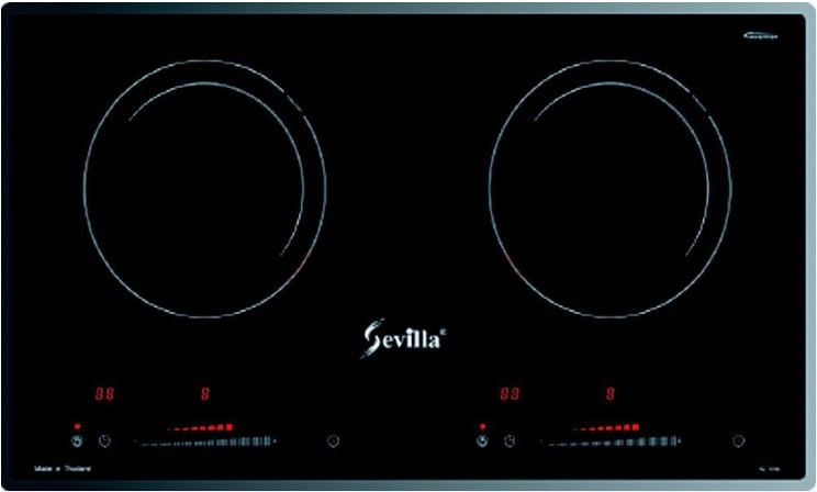Bếp từ Sevilla SV-T70S thiết kế với 2 vùng nấu linh hoạt