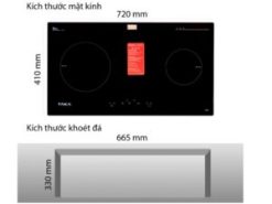 7. Thông tin sản phẩm bếp từ 2 vùng nấu Taka I2ND