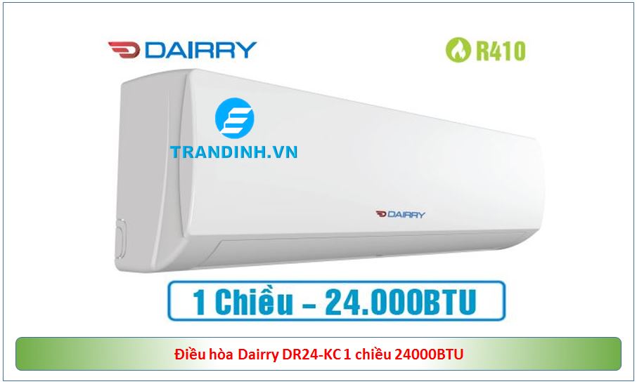 4. Điều hòa Dairry DR24-KC 1 chiều 24000BTU có thiết kế gọn gàng bắt mắt