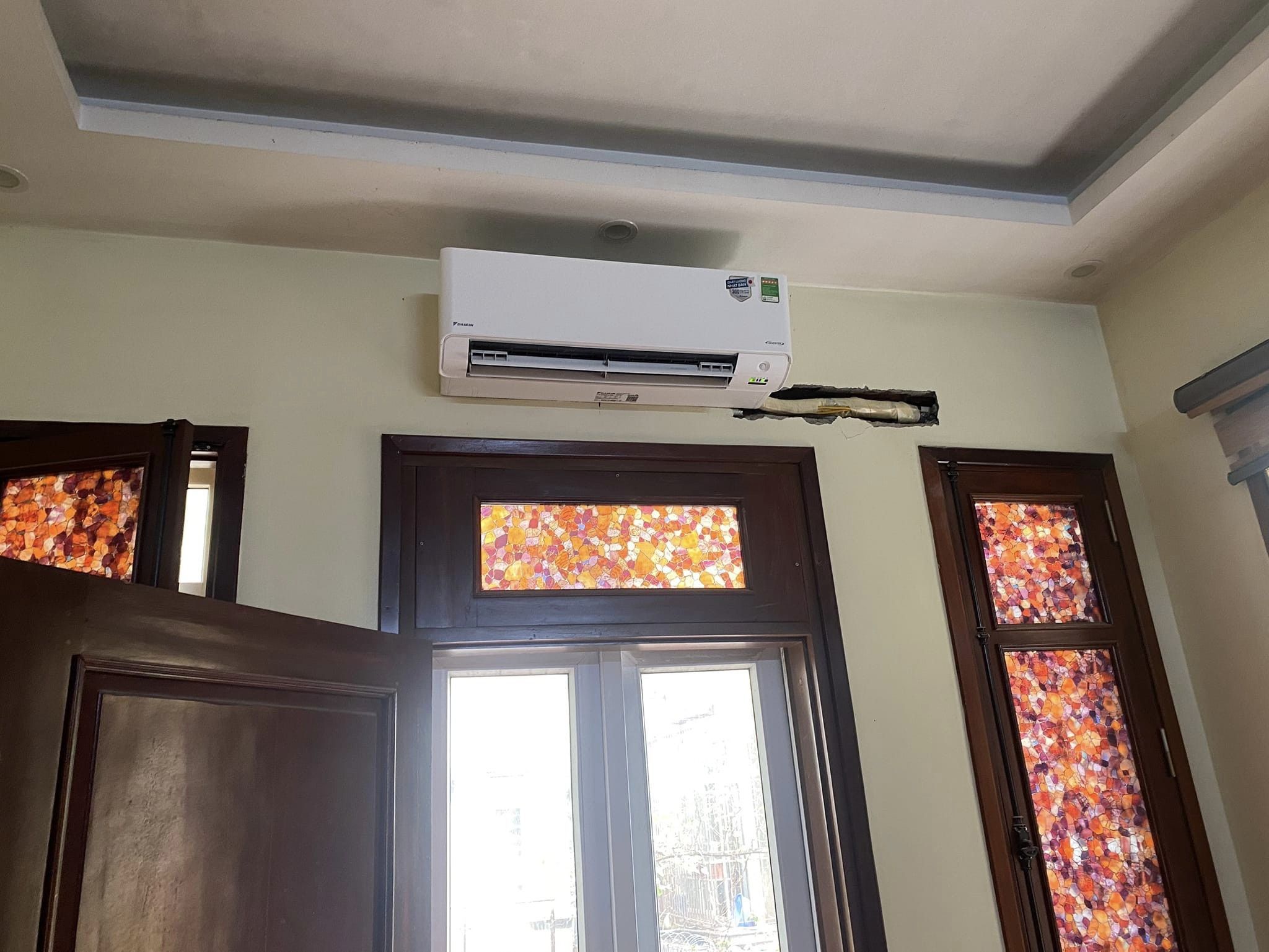 Ảnh Lắp đặt thực tế của Điều hoà 1.5HP FTXM35XVMV của Hãng Daikin