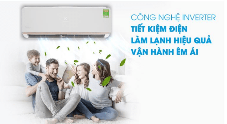 3. Máy lạnh 9000BTU Electrolux ESM12CRO-A4 sở hữu công nghệ inverter siêu tiết kiệm điện