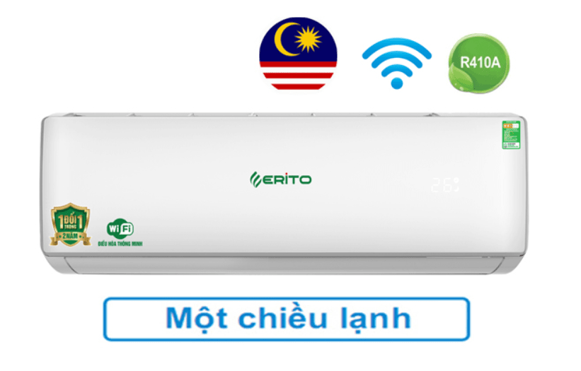 1. ETI-N15CS1 | Điều hòa Erito 12000BTU có thiết kế sang trọng hiện đại