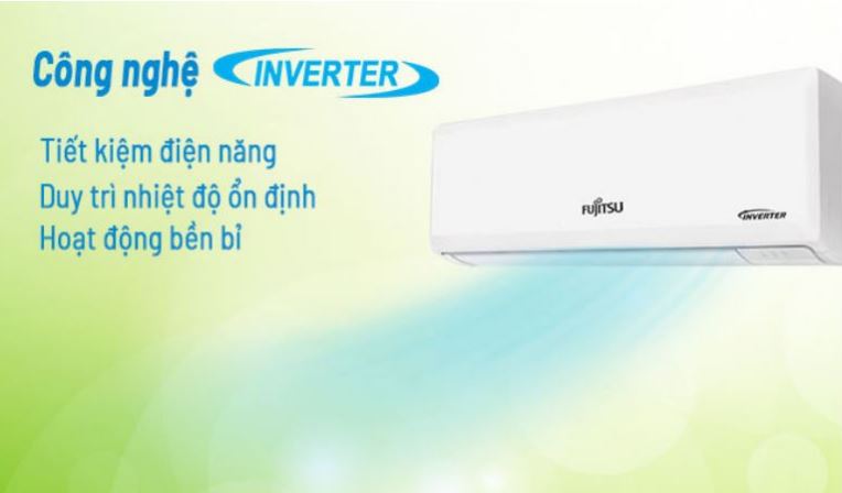 5. Điều hòa 1 chiều Fujitsu ASAG12CPTA-V giúp tiết kiệm điện tối đa với công nghệ Inverter