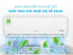 3. Máy lạnh Gree 1 HP GWC09PB-K3D0P4 hiển thị màn hình nhiệt độ tiện lợi