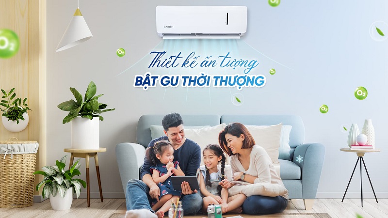 Điều hòa Karofi 9000BTU KDC-WF09 thiết kế ấn tượng - hiện đại sang trọng