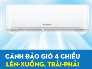3. Cánh đảo gió 4 chiều tự động