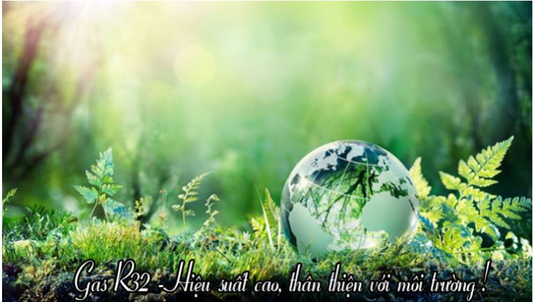 2. Điều hòa 9000BTU AH-XP10YHW sử dụng Gas R32 - an toàn cho sức khỏe