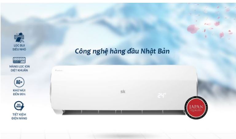 Điều hòa 1 chiều Sumikura APO-092DC khử mùi kháng khuẩn hiệu quả