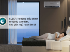 5. Điều hòa Sunhouse AW09H110 có chế độ SLEEP tự động điều chỉnh nhiệt độ cho giấc ngủ ngon