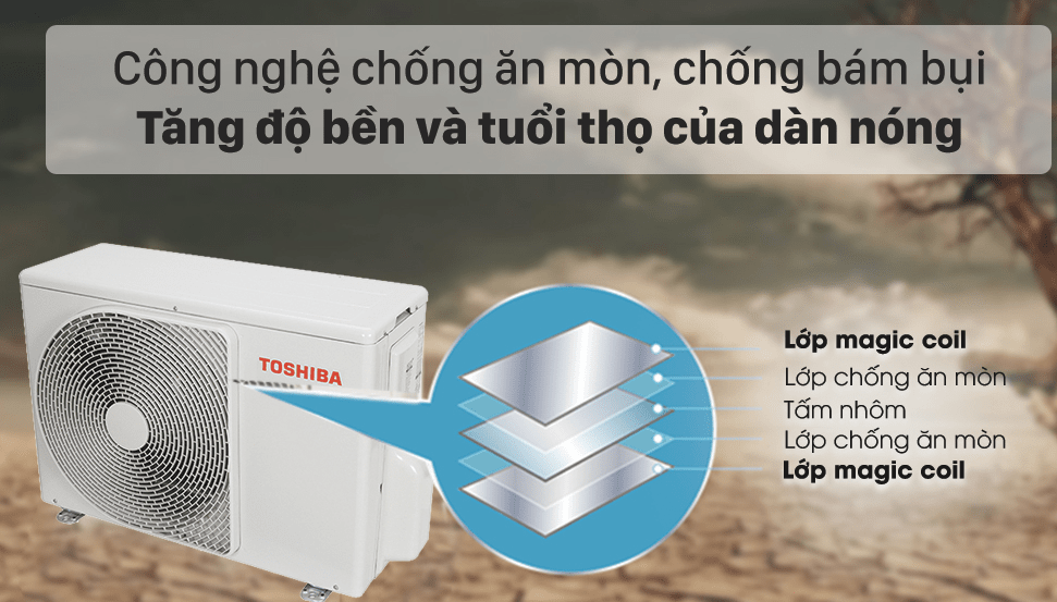 10. Bảo vệ dàn nóng với công nghệ chống ăn mòn tiện lợi trên máy lạnh RAS-H18L3KCVG-V 