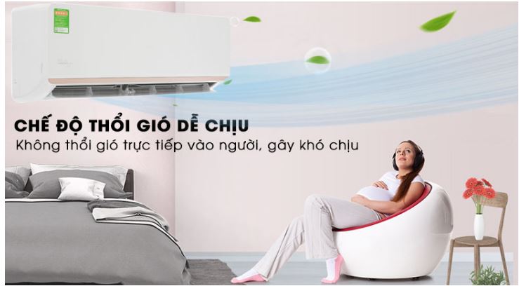 6. Điều hòa treo tường Electrolux ESV09CRR-C2 sở hữu chế độ thổi gió dễ chịu