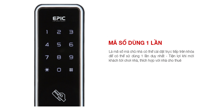 Mã số dùng 1 lần tiện dụng cho khách tới chơi nhà