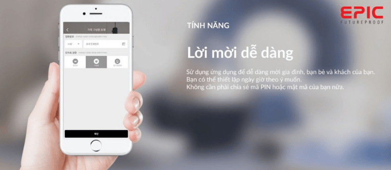 Sử dụng tính năng lời mởi dễ dàng 