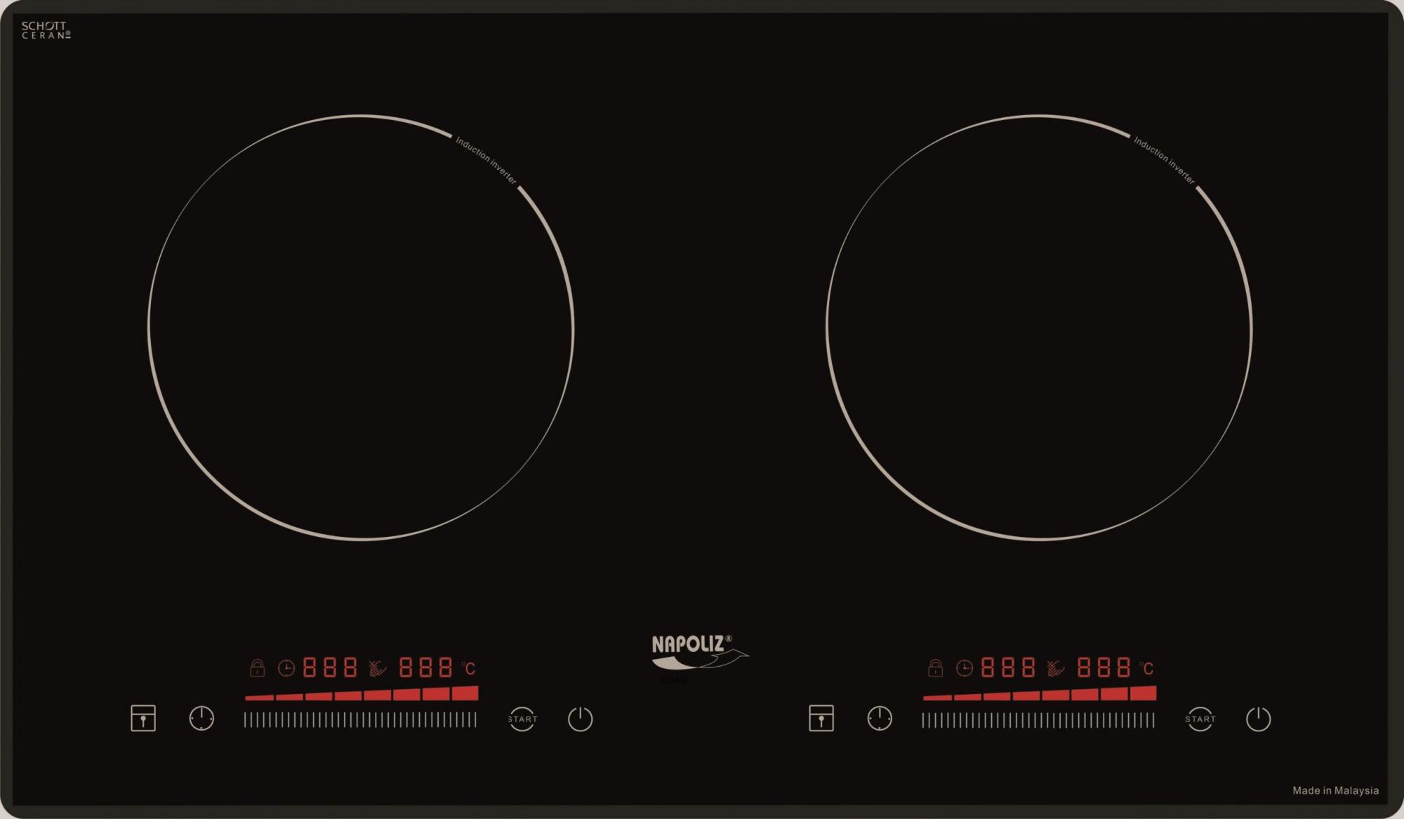 Bếp từ nhập khẩu Napoliz ITC389 -Chức năng an toàn