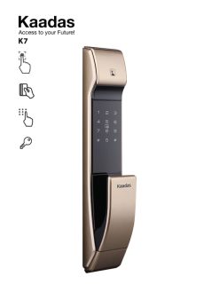 Khoá cửa vân tay Kaadas K7 - Mã số, thẻ từ