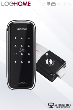 Khoá cửa điện tử Evernet LH300-SN - Thẻ từ, ,mã số