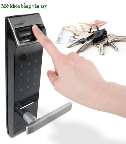 Kiểu dáng tay cầm hiện đại, chất liệu bền bỉ trên khoá điện tử Gateman F100 