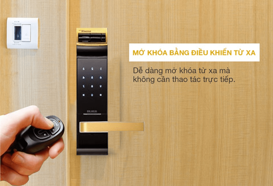 2. Mở khoá thuận tiện với điều khiển từ xa trên khoá điện tử Gateman F300-FH