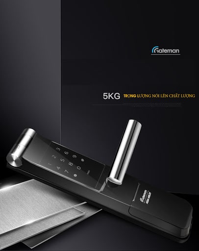 1. Kiểu dáng sang trọng, thẩm mỹ, độ bền cao trên khoá vân tay Gateman FK521