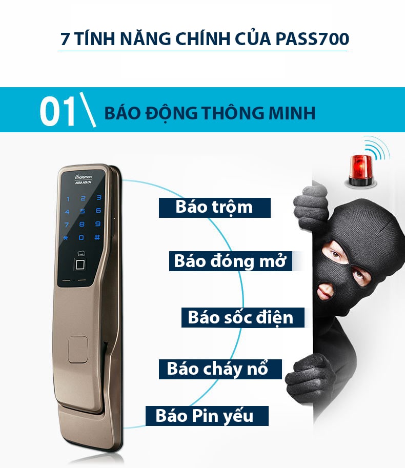6. Chuông an ninh báo động trong các trường hợp cần thiết
