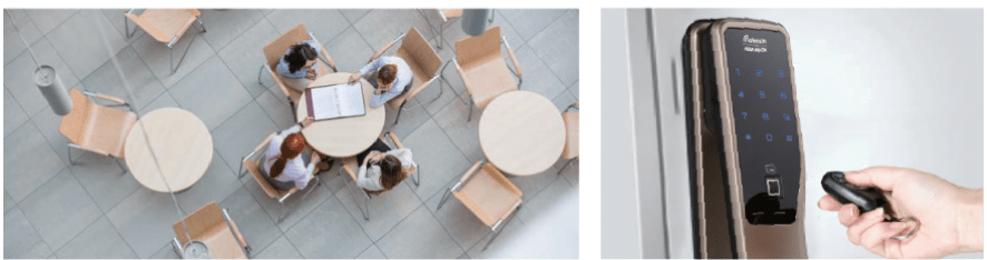 4. Tích hợp với điều khiển từ xa - Công nghệ không dây ID với khoảng cách lên tới 50m 