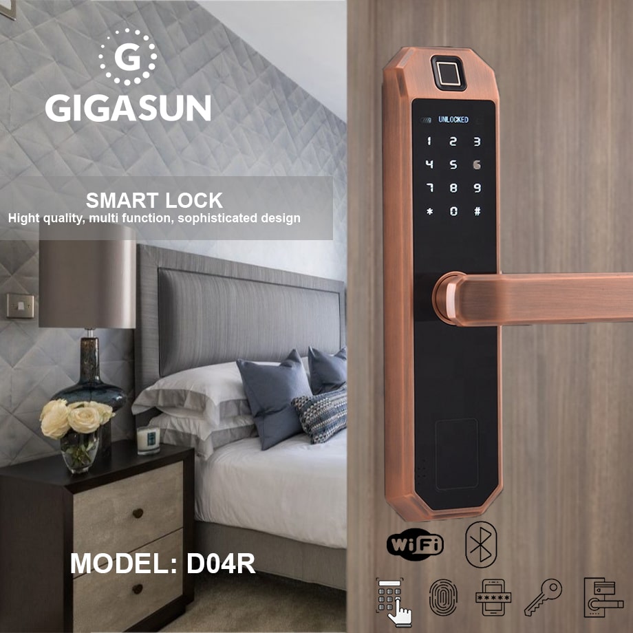 Lắp đặt khoá cửa Gigasun D04R phù hợp nhiều kiến trúc nhà