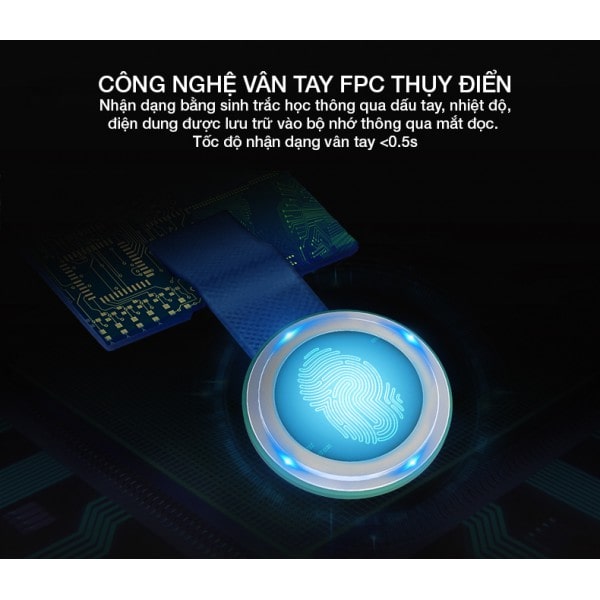 Công nghệ vân tay FPC bảo mật cao